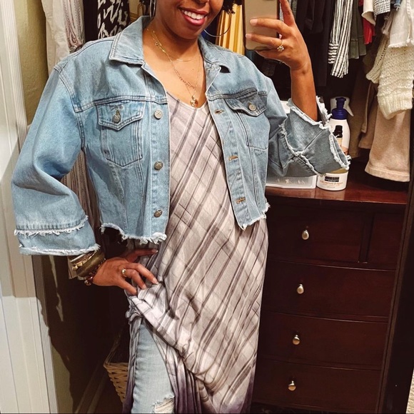 SIMPLY VERA Maxi Dress | Purple and Gray | Large - Picture 10 of 12